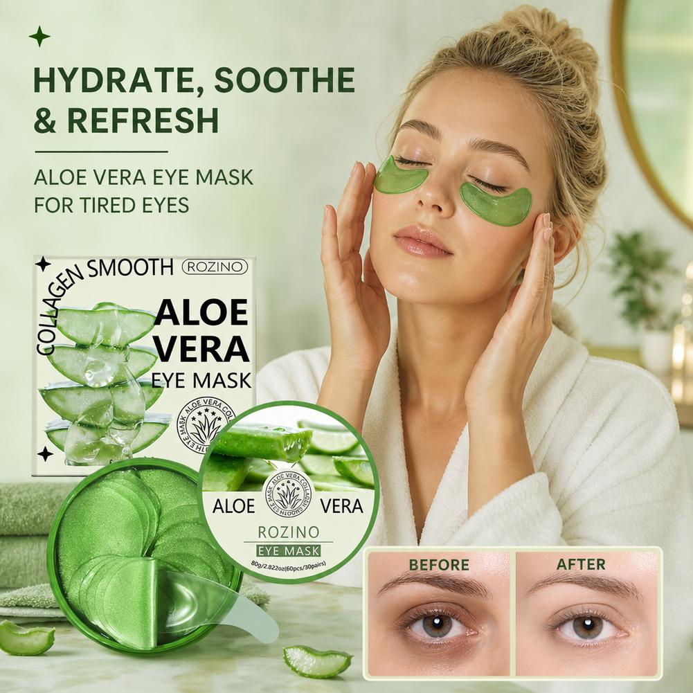 60pcs Aloe Vera Collagen Eye M - Collagen Sheet Mask review and price