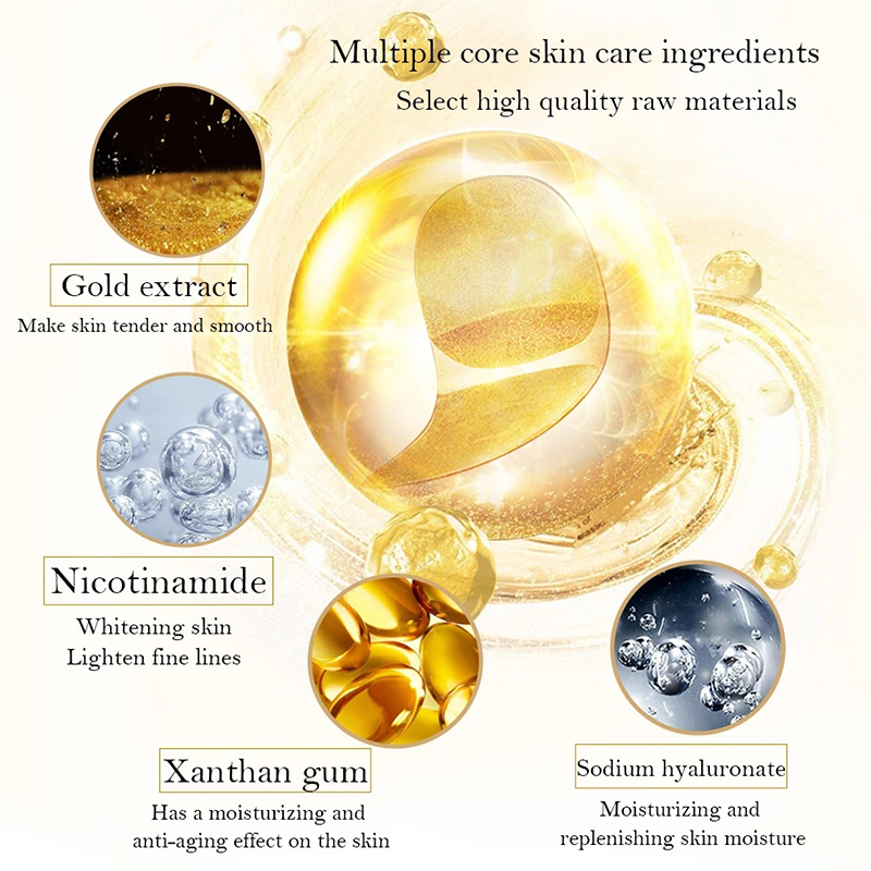 5/10/20/30 Pairs Crystal Gold  - Collagen Sheet Mask review and price