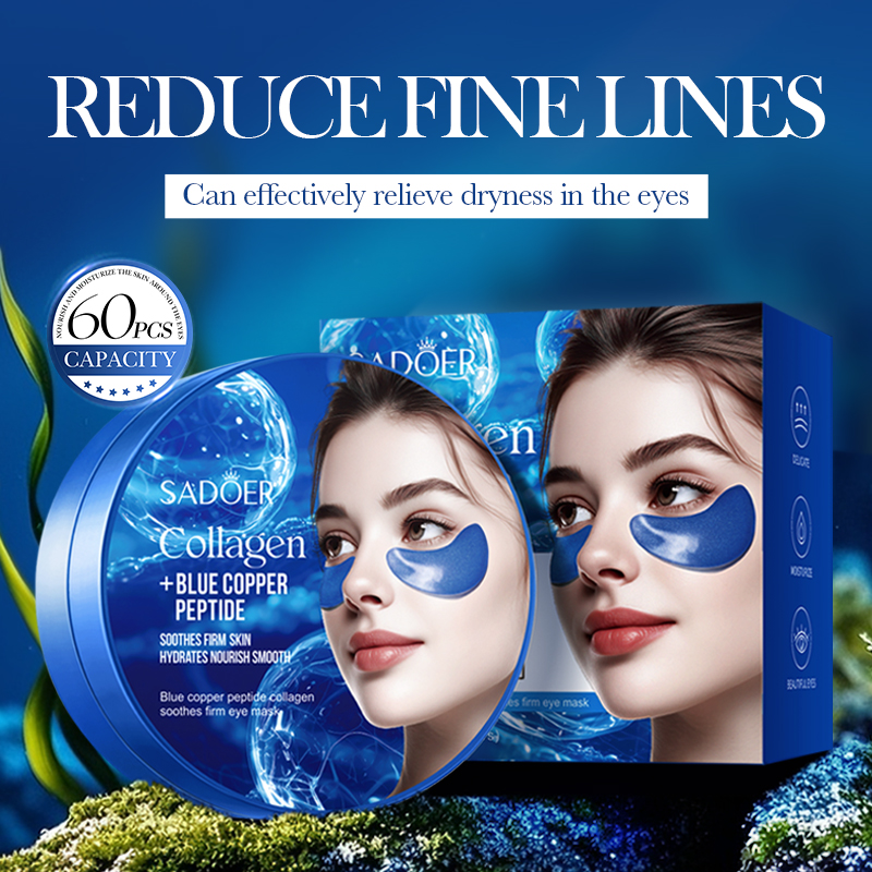 60pcs SADOER Caffeine Crystal  - Collagen Sheet Mask review and price