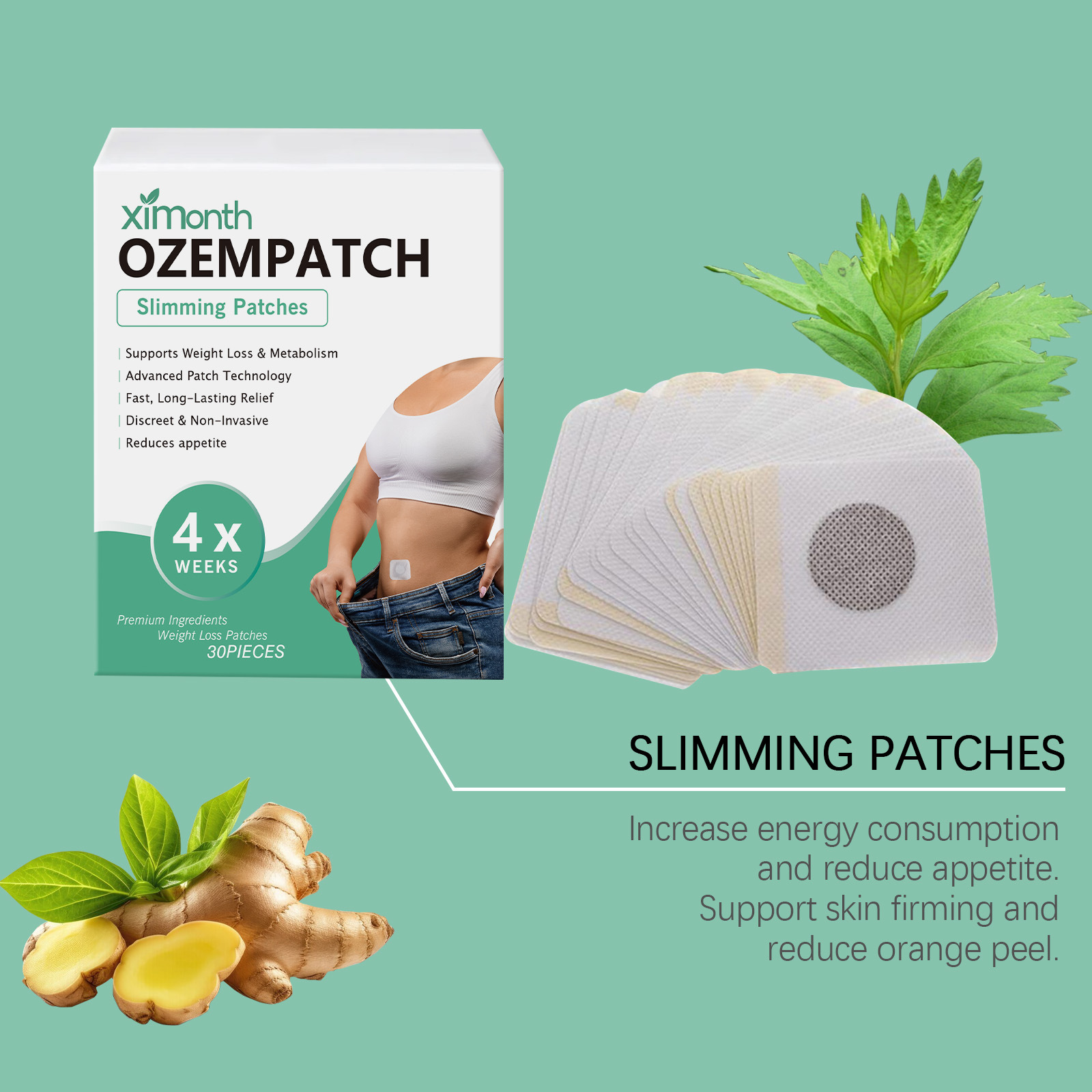 Ximonth Body Shaping Patches I - Skincare Herbal review and price