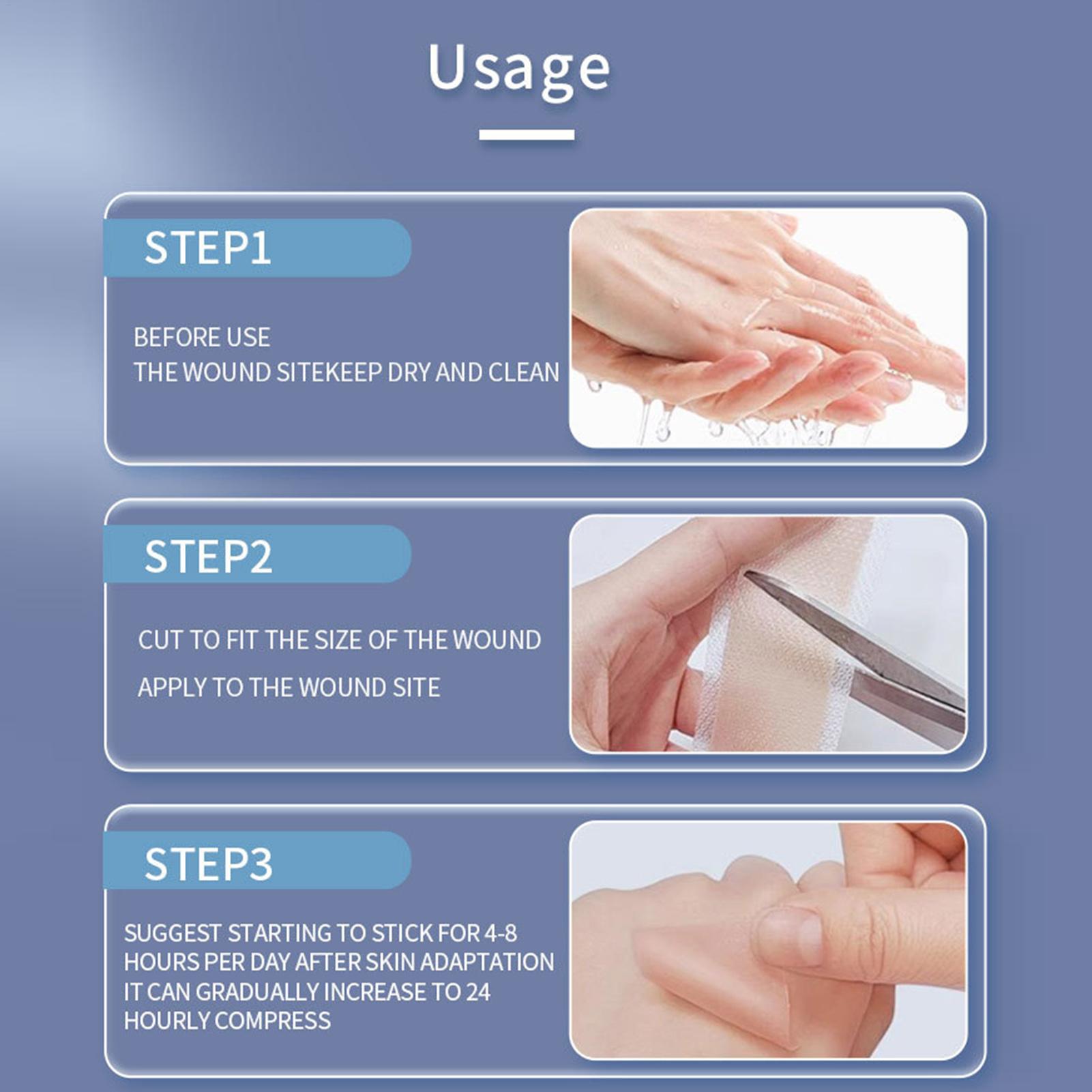 1 Roll Silicone Scar Sheets 4c - Collagen Sheet Mask review and price